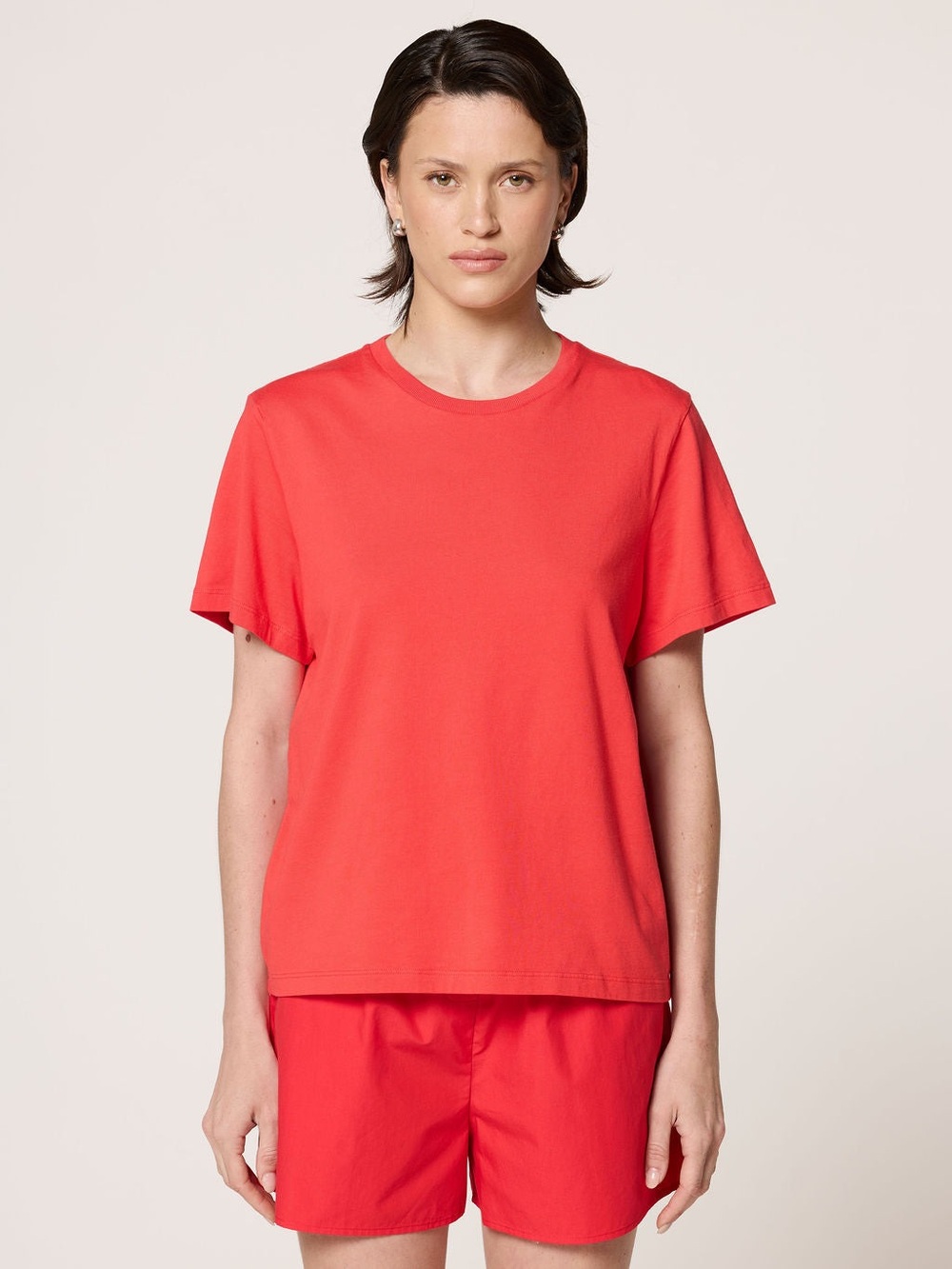 Clyque Walker Tee in Red 100% Cotton